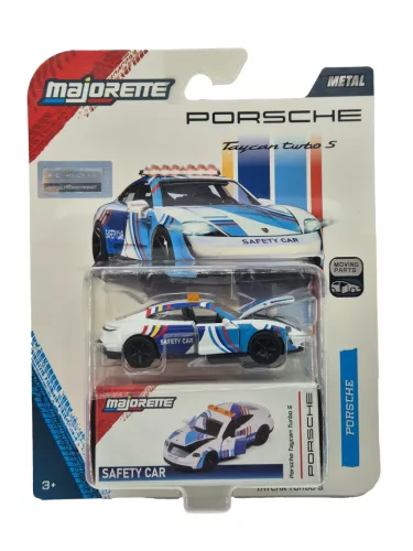 Porsche Taycan Turbo S - Safety Car - Porsche Deluxe - Majorette - 1:64 model car 