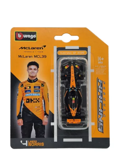 McLaren MCL39 F1 #4 (2025) - Lando Norris - Bburago - 1:64 model car 