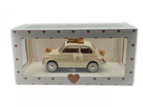 Fiat 500 L (1968) - wedding edition - wedding gift - Norev - 1:18