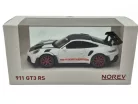 Porsche 911 992 GT3 RS Weissach Package coupe (2022) - white - red - Norev - 1:43